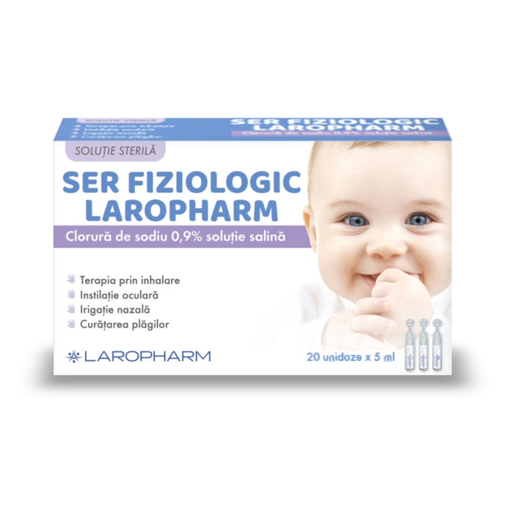 Ser fiziologic, 5 ml, 20 monodoze, Laropharm