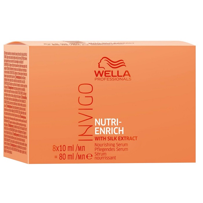 Ser pentru par uscat Invigo Nutri Enrich, 8 fiole x 10 ml, Wella Professionals