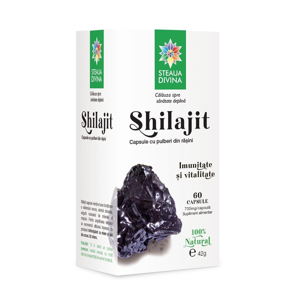 Shilajit, 60 capsule, Steaua Divina