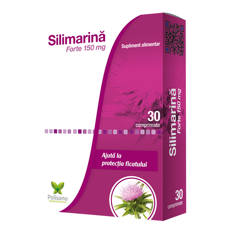 Silimarina Forte 150mg, 30 comprimate, Polisano Pharmaceuticals