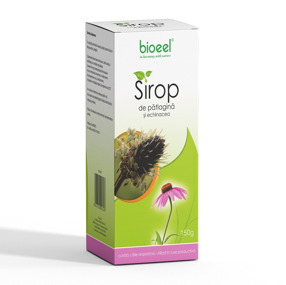 Sirop de patlagina si echinacea, 150 g, Bioeel