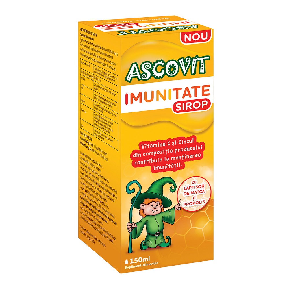 Sirop pentru imunitate Ascovit, 150 ml, Omega Pharma