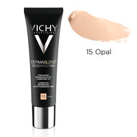 Fond de ten corector pentru ten gras cu tendinta acneica Nuanta 15 Opal Dermablend 3D Correction, 30 ml, Vichy