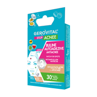 Buline autoadezive antiacnee cu acid salicilic Stop Acnee, 30 bucati, Gerovital