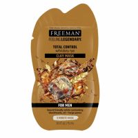 Masca 5 in 1 cu argila si whiskey de secara For Men, 15 ml, Freeman