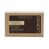 Sapun vegan cu unt de shea si ginkgo biloba Uomo, 125 g, L'Erboristica