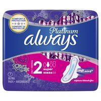 Absorbante Platinum Ultra Super, Marimea 2, 7 bucati, Always