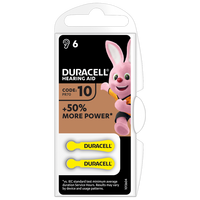 Baterii pentru aparat auditiv HA ZA10, 6 bucati, Duracell