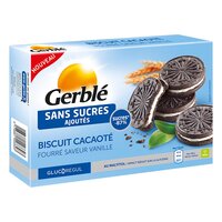 Biscuiti cu cacao umpluti cu crema de vanilie, 176 g, Gerble
