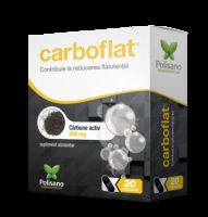 Carbune activ Carboflat 250 mg, 20 capsule, Polisano