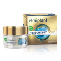 Crema de zi antirid cu efect de umplere, SPF 10 Hyaluronic Gold, 50 ml, Elmiplant