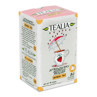 Ceai de Hibiscus si maces cu aroma de capsune, 20 plicuri, Tealia