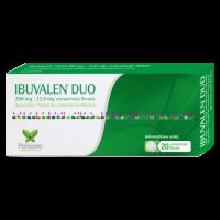 Ibuvalen Duo, 200 mg/12,8 mg, 20 comprimate filmate, Polisano