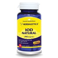 Iod Natural, 500 mcg, 30 capsule, Herbagetica