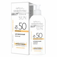 Lapte de protectie solara cu SPF 50 H3 Derma+ Sun, 150 ml, Gerovital