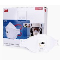 Masca de protectie FFP3 cu supapa 9332, 1 bucata, 3M