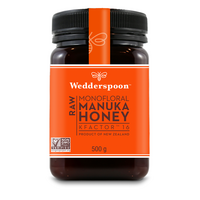 Miere de Manuka KFactor 16 RAW, 500 g, Wedderspoon
