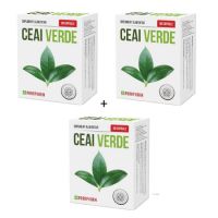 Pachet Ceai verde, 3 x 30 capsule, Parapharm