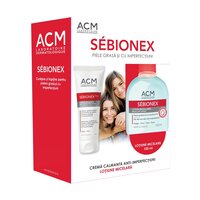 Pachet Crema calmanta anti-imperfectiuni Sebionex Trio, 40 ml + Lotiune micelara Sebionex, 100 ml, Acm
