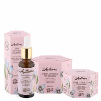 Pachet Apiterra Crema antiaging ten sensibil + Ser Intensiv Calmant + Crema contur ochi ten sensibil, Apicola Pastoral Georgescu