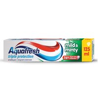 Pasta de dinti 3 Mild & Minty Aquafresh, 125 ml, Gsk