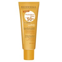Crema cu SPF 50+ pentru protectie solara nuanta aurie Photoderm Max Aquafluide, 40 ml, Bioderma
