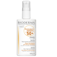 Spray protectie solara Photoderm Mineral, SPF 50+, 100 g, Bioderma