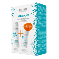 Sampon antimatreata Sebomax Control, 200 ml + Lotiune antimatreata Sebomax Lotion, 100 ml,, Biotrade