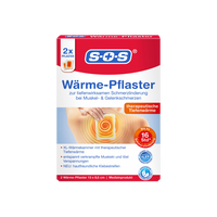 Plasture cald 13 cm x 9.5 cm, 2 bucati, SOS