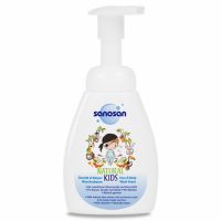 Spuma de curatare pentru baieti Natural Kids, 250 ml, Sanosan