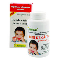 Ulei de Catina pentru copii, 60 capsule, Hofigal