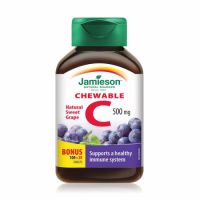 Vitamina C aroma de struguri 500 mg, 120 comprimate masticabile, Jamieson