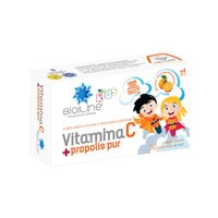 Vitamina C cu propolis pentru copii, 30 comprimate, BioSunLine