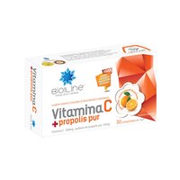 Vitamina C + propolis pur, 30 comprimate, BioSunLine