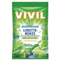 Bomboane fara zahar cu lime si menta cu vitamina C, 80 g, Vivil