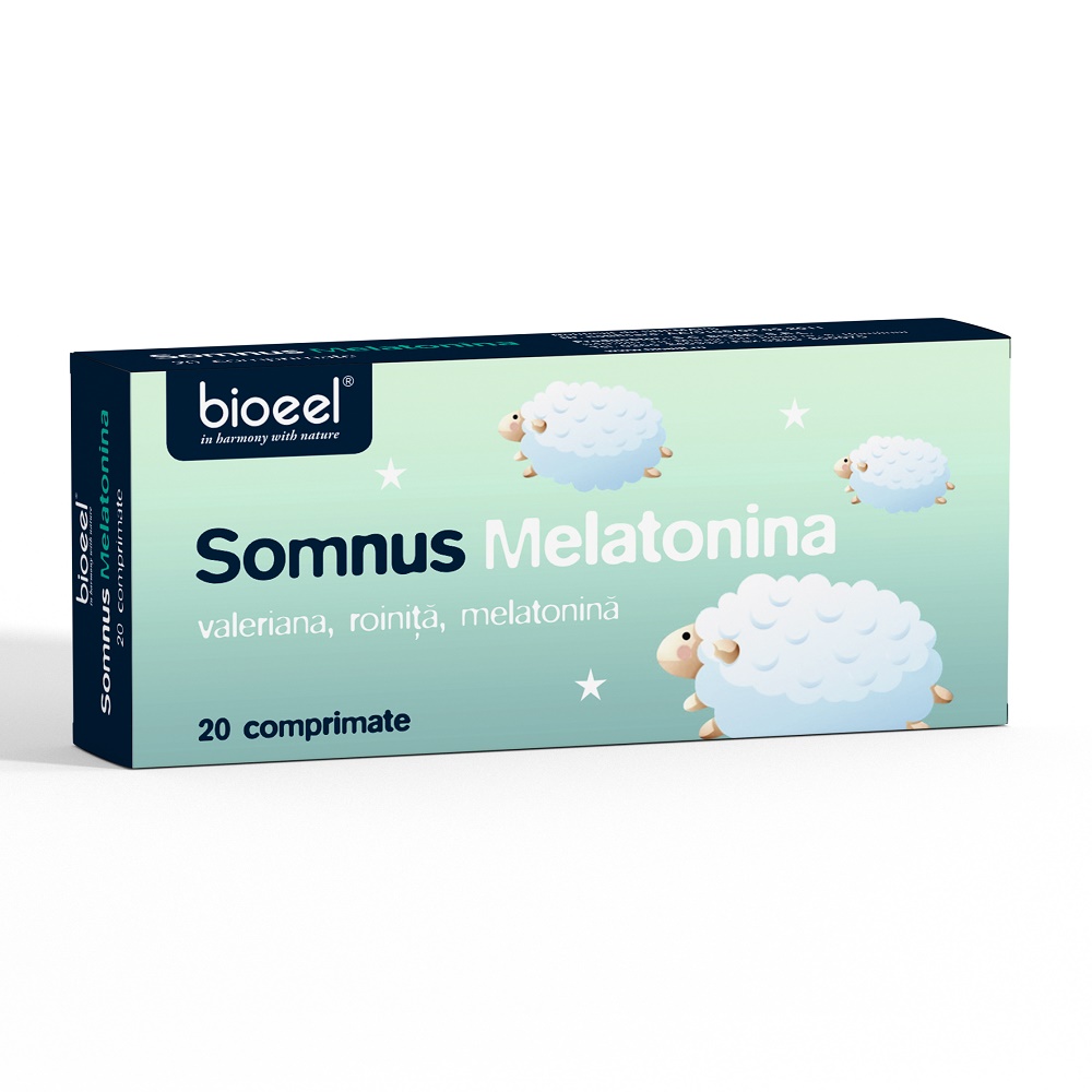 Somnus Melatonina, 20 comprimate, Bioeel