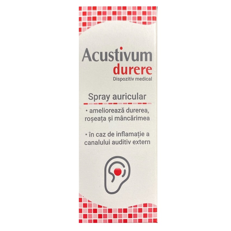 Spray auricular Acustivum durere, 20 ml, Zdrovit