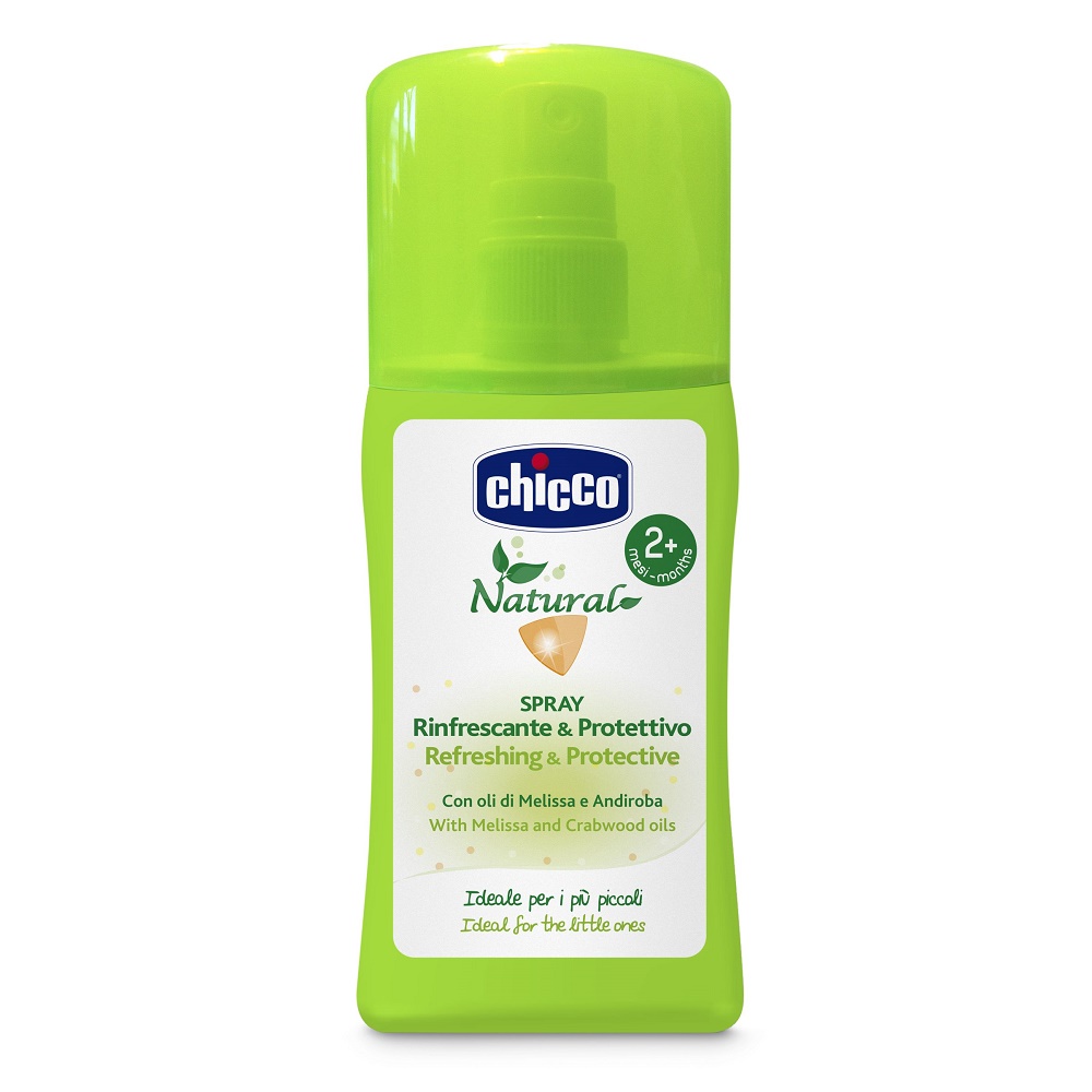 Spray pentru protectie naturala cu ulei din Melissa si Andiroba, 2luni+, 100ml, Chicco