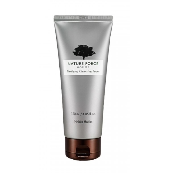 Spuma de curatare pentru barbati Nature Force, 120 ml, Holika Holika