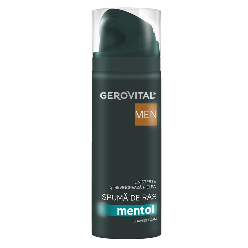 Spuma de ras cu mentol Men, 200 ml, Gerovital