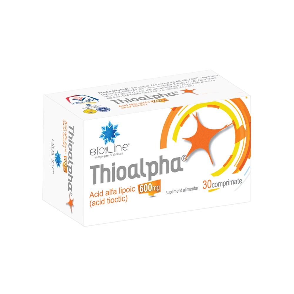 Thioalpha 600 mg, 30 comprimate, Helcor