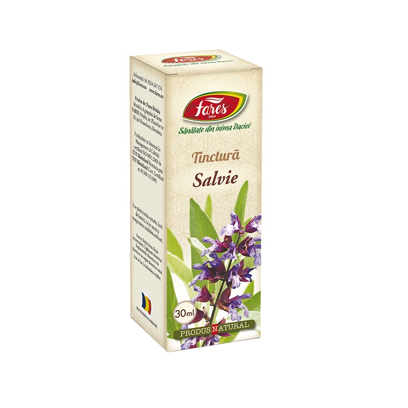 Tinctura de Salvie, 30 ml, Fares