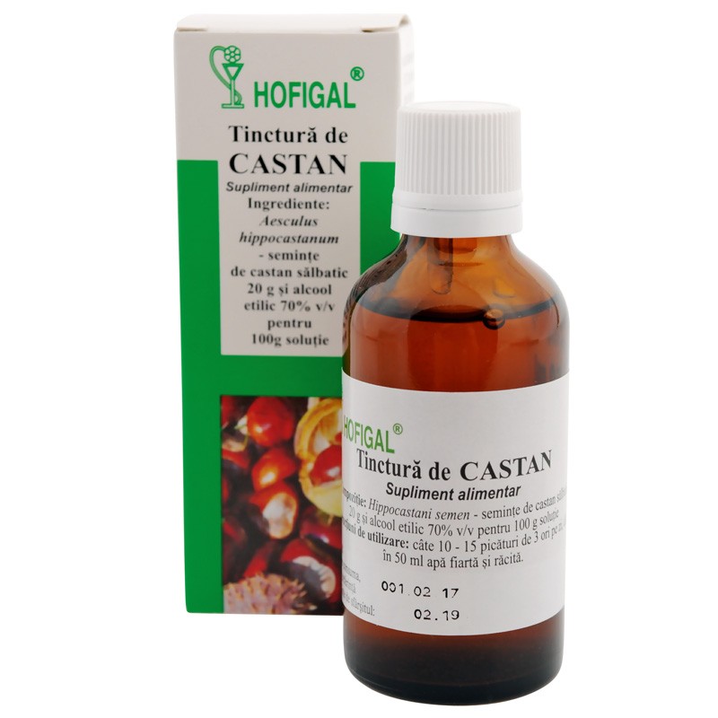 Tinctura de castan, 50 ml, Hofigal