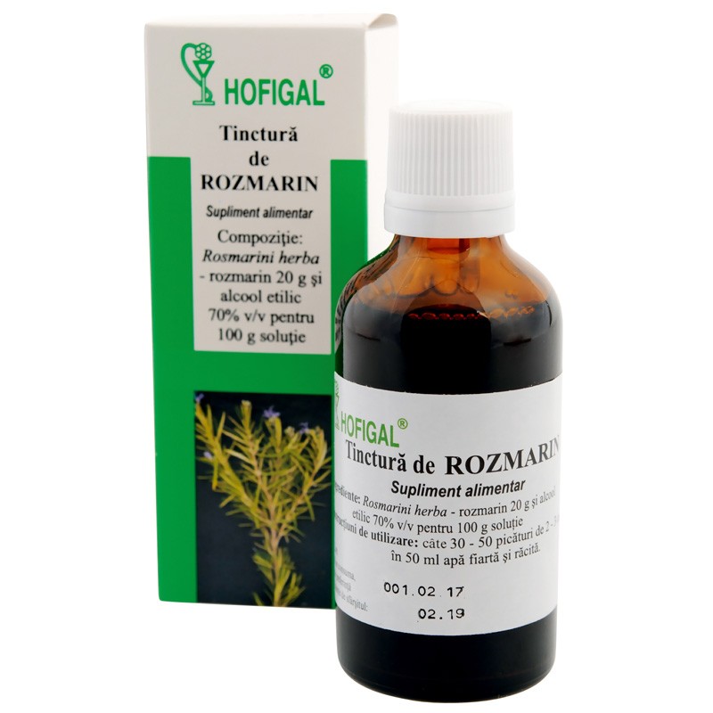 Tinctura de Rozmarin, 50 ml, Hofigal