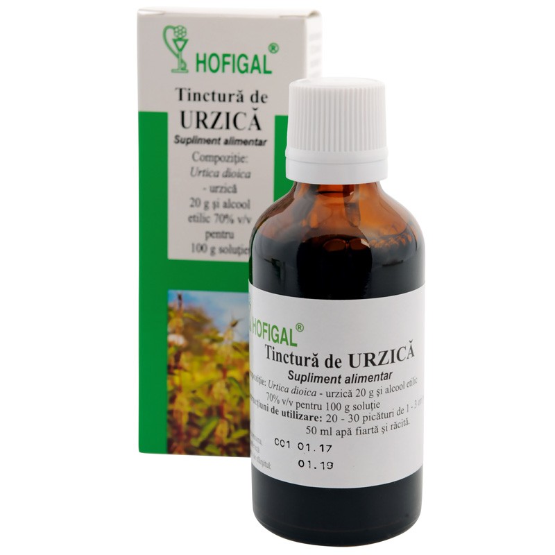 Tinctura de Urzica, 50 ml, Hofigal