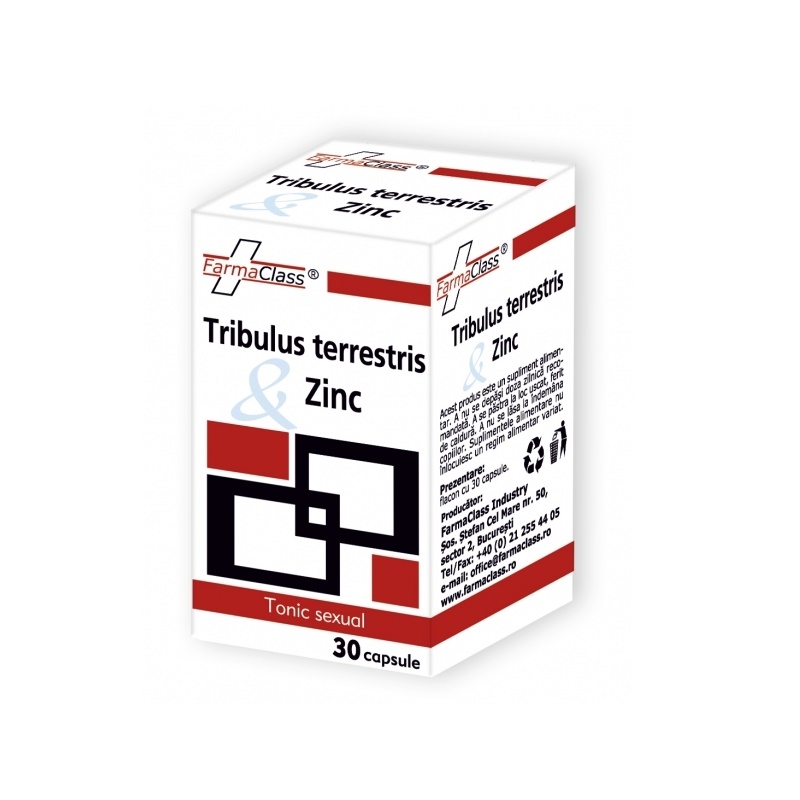 Tribulus terrestris & Zinc, 30 capsule, FarmaClass