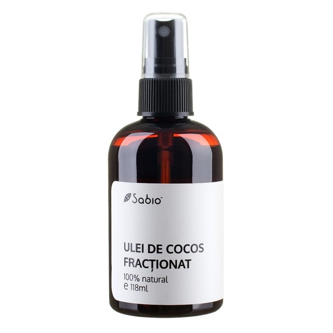 Ulei de cocos fractionat, 118 ml, Sabio