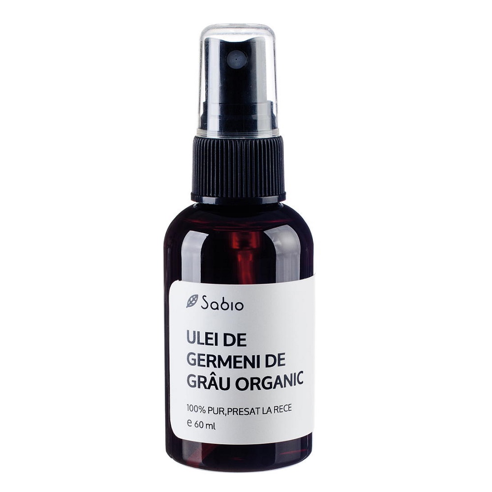 Ulei de germeni de grau organic, 60ml, Sabio