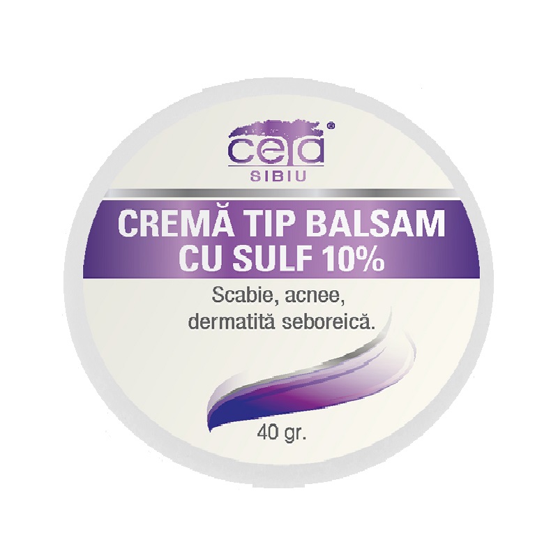 Unguent cu sulf 10%, 40 g, Ceta Sibiu 