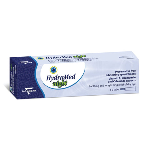 Unguent oftalmic lubrifiant Hydramed Night, 5 g, Farmigea